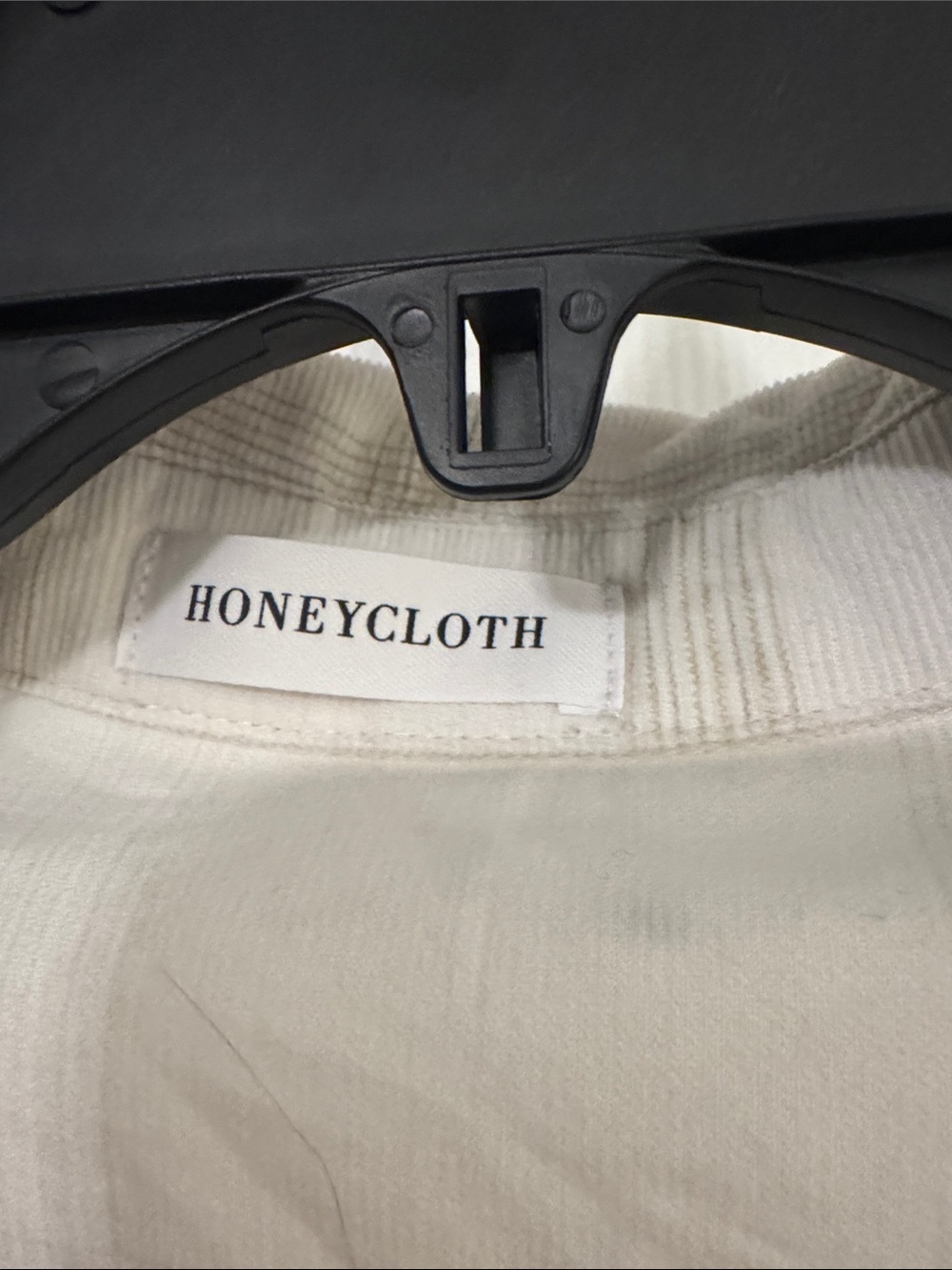HoneyCloth Relaxed White and Beige 100% Cotton Plaid Button-Down Shirt - Women - Picture 2 of 11